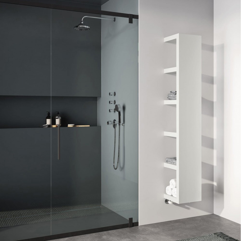 Дизайнерський вертикальний радіатор IRSAP Quadraqua 1116x300