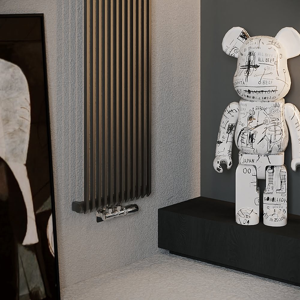 Вертикальный радиатор IRSAP Sax 2000x480 Graphit D50