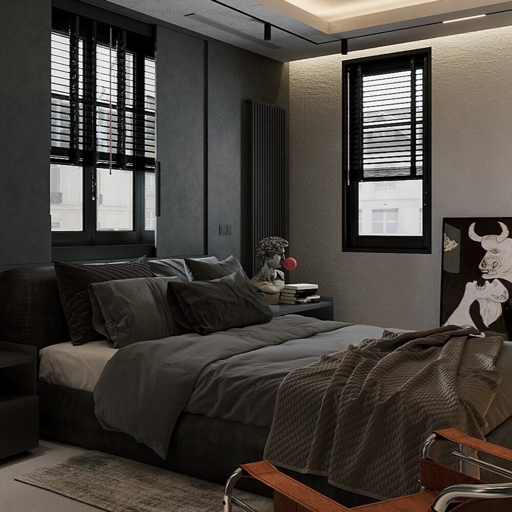 Вертикальный радиатор IRSAP Sax 2000x480 Graphit D50