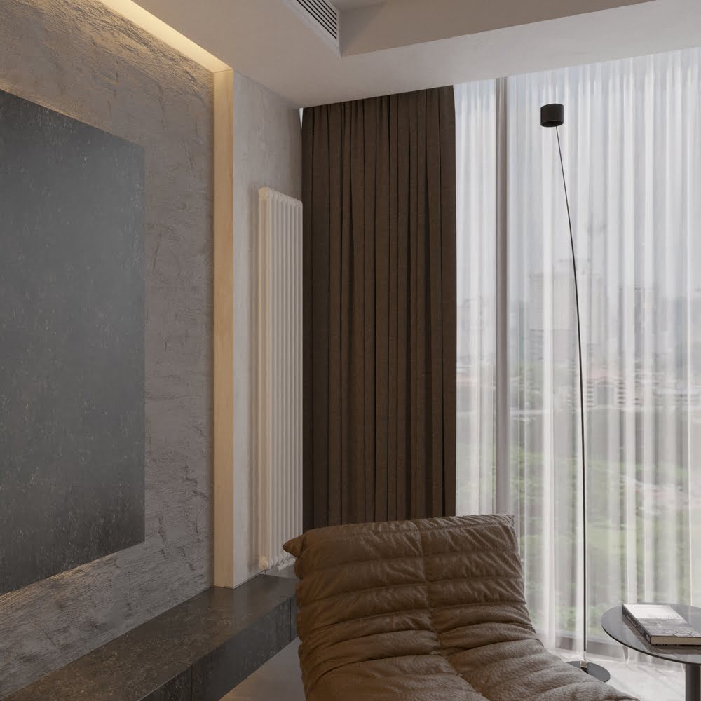 Дизайнерський вертикальний радіатор IRSAP Tesi 2 1800x360 Білий  Cod.50