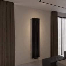 Дизайнерский вертикальный радиатор IRSAP Tesi 2 2000х450 Черный