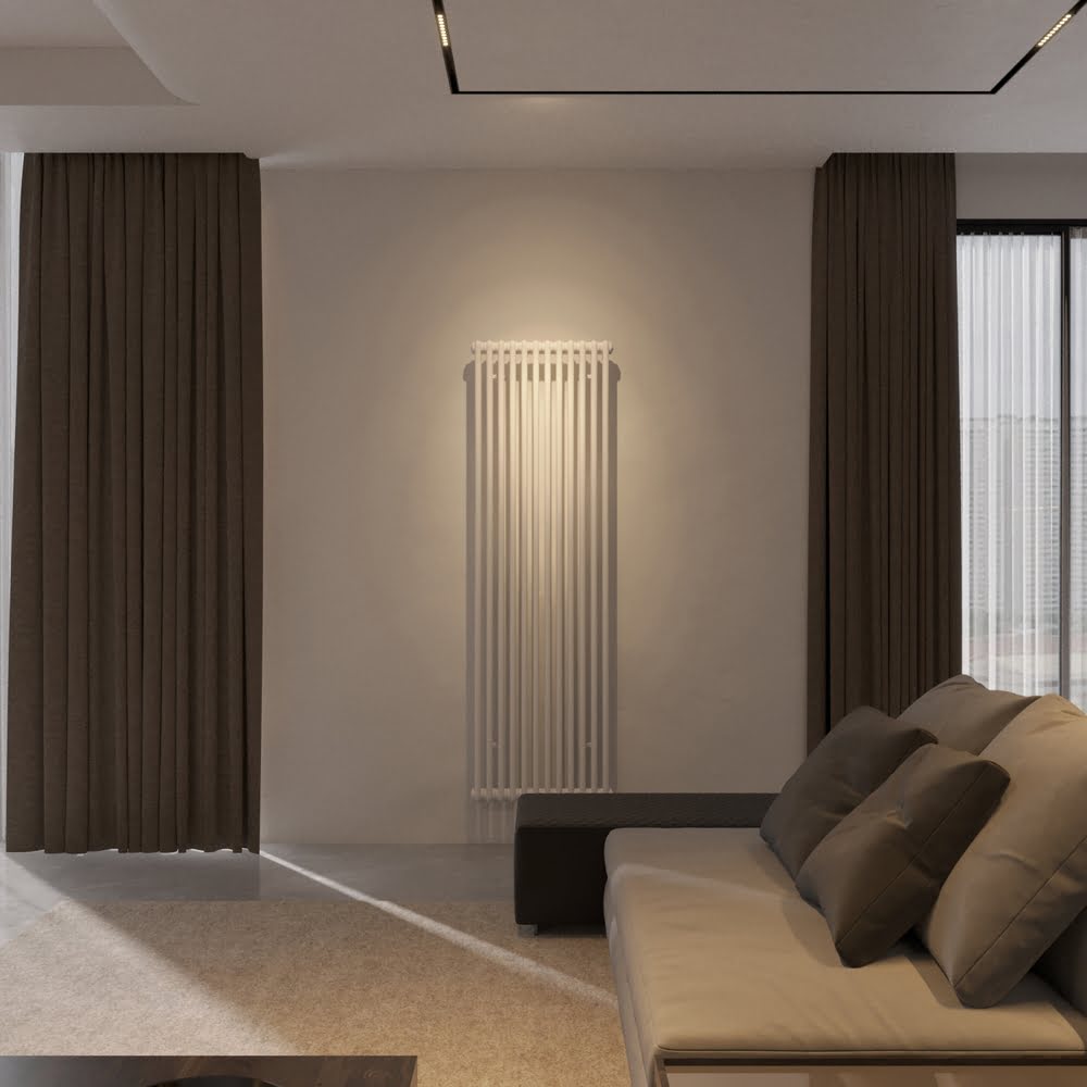 Дизайнерський вертикальний радіатор IRSAP Tesi 3 1800х540 Білий Cod.50 Cod.50