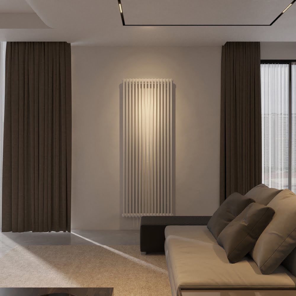 Дизайнерський вертикальний радіатор IRSAP Tesi 3 2000x720 Білий Cod.50