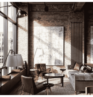 Дизайнерский вертикальный радиатор IRSAP Tesi 3 1800x270 Loft