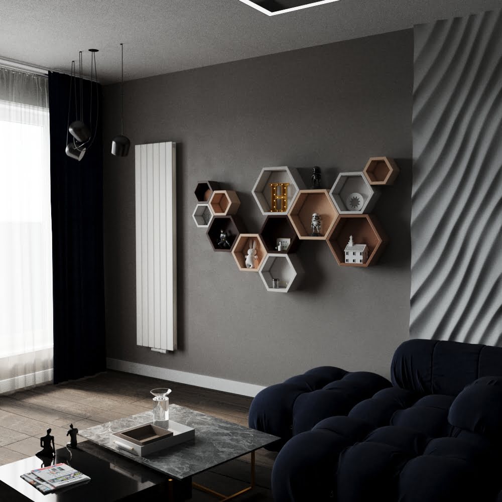 Дизайнерський вертикальний радіатор Zehnder Roda ROVD-180-044