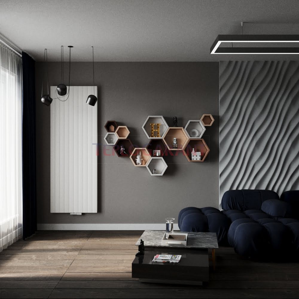 Дизайнерський вертикальний радіатор Zehnder Roda ROV-200-074