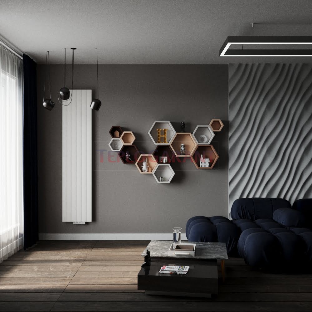 Дизайнерський вертикальний радіатор Zehnder Roda ROV-200-044