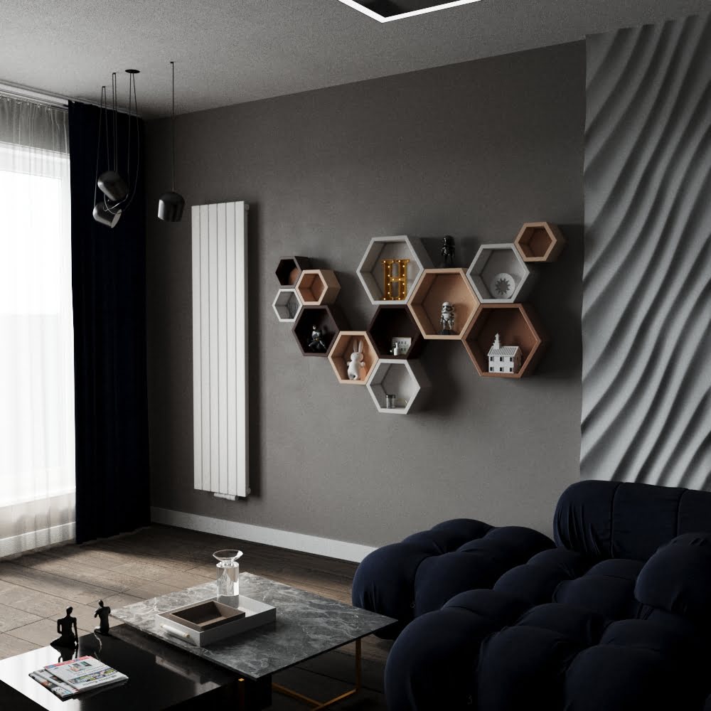 Дизайнерський вертикальний радіатор Zehnder Roda ROV-180-044