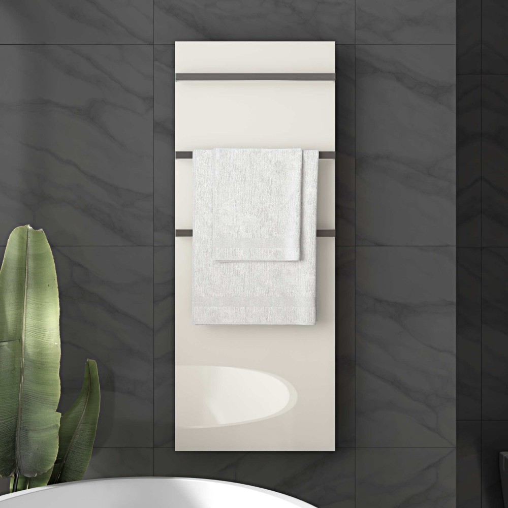 Дизайнерська електрична рушникосушка HYBRO Onyx 3M Біла