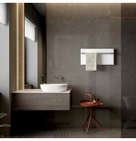 Дизайнерська електрична рушникосушка HYBRO Onyx 1L Біла