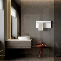 Дизайнерский электрический полотенцесушитель HYBRO Onyx 1L Белый