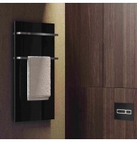   Дизайнерська електрична рушникосушка HYBRO Onyx 2M Чорна