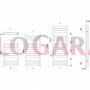 Дизайнерский полотенцесушитель Irsap Marea 780x500