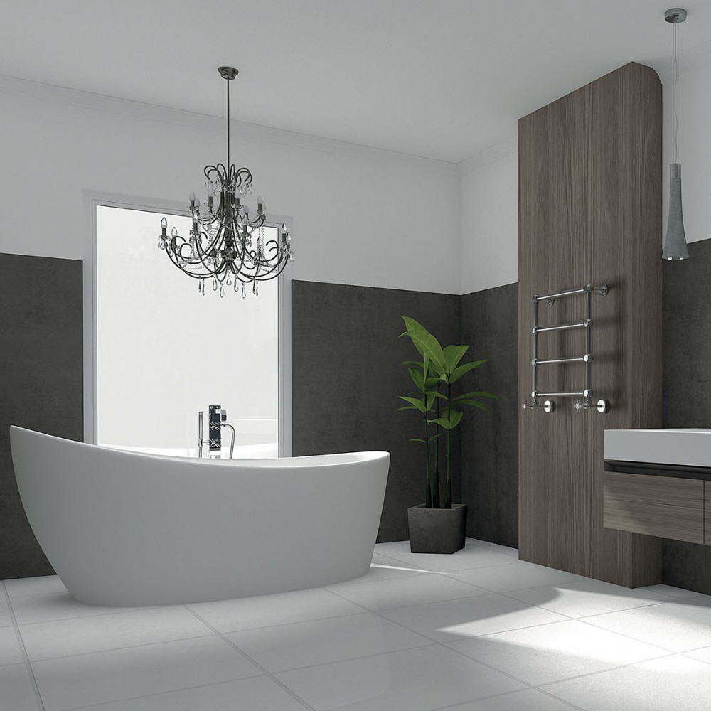 Дизайнерська рушникосушка Irsap Minuette Хром 414x540