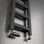 Дизайнерська рушникосушка Komex Inez 990x250 Чорна