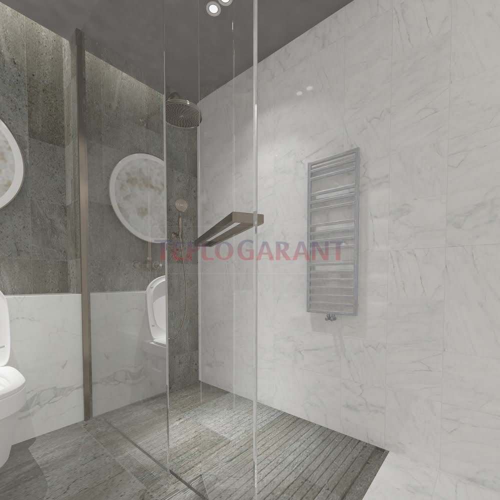 Дизайнерский полотенцесушитель Zehnder Runtal Quarus QR-120-045 Stainless