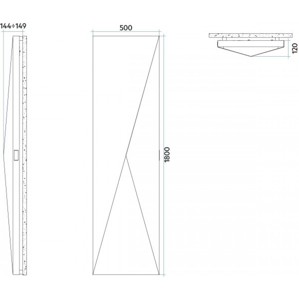 Дизайнерский электрический радиатор Irsap Polygon Vertical