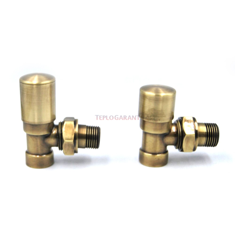 Кран радиаторный Vario Term Swing Античная латунь угловой