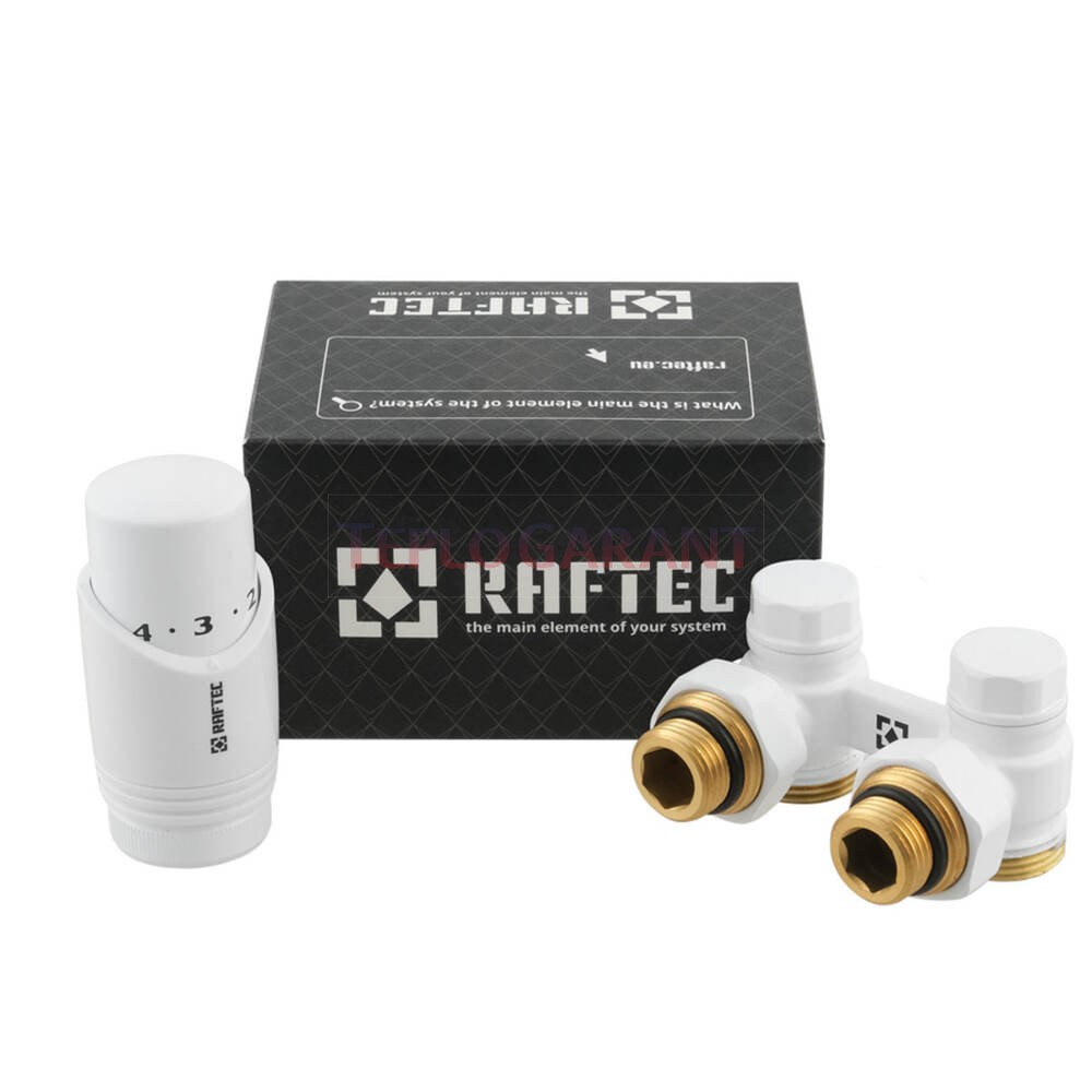 Кран радиаторный Raftec DAHU11-W Белый