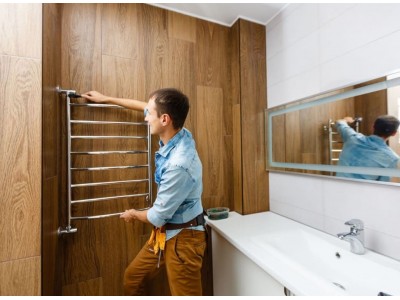 Как установить полотенцесушитель