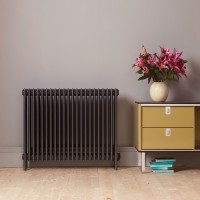 Дизайнерський горизонтальний радіатор Zehnder Charleston 3060-27 Anthracite