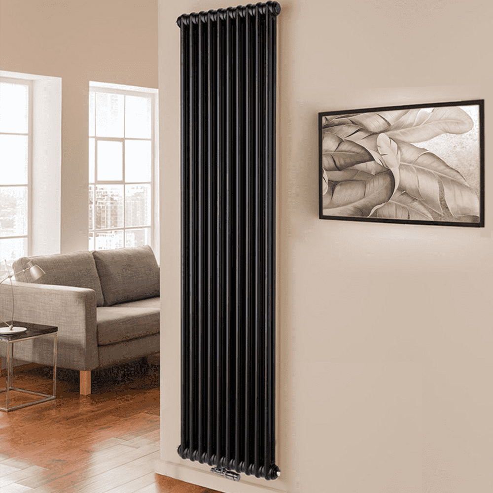 Дизайнерський вертикальний радіатор IRSAP Tesi 2 1800x450 Чорний